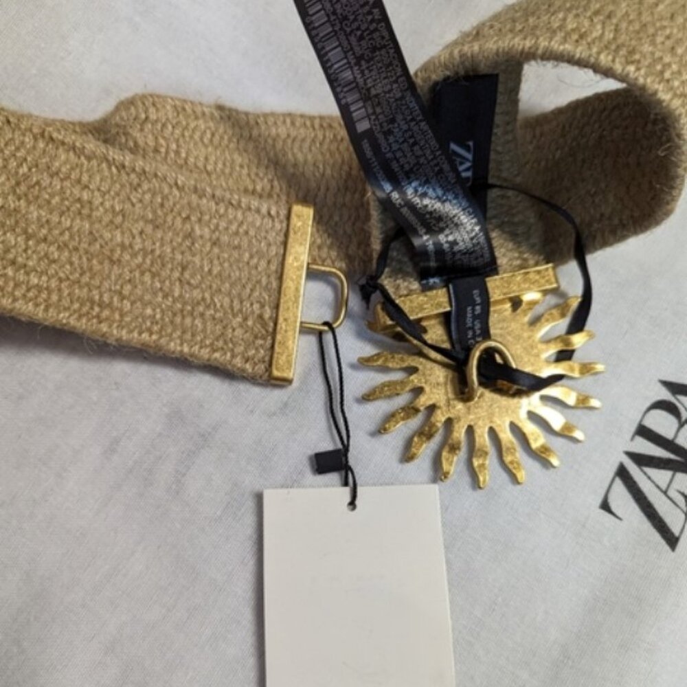 NWT Zara limited edition bohemian Stretchy Sun belt - Picture 2 of 7